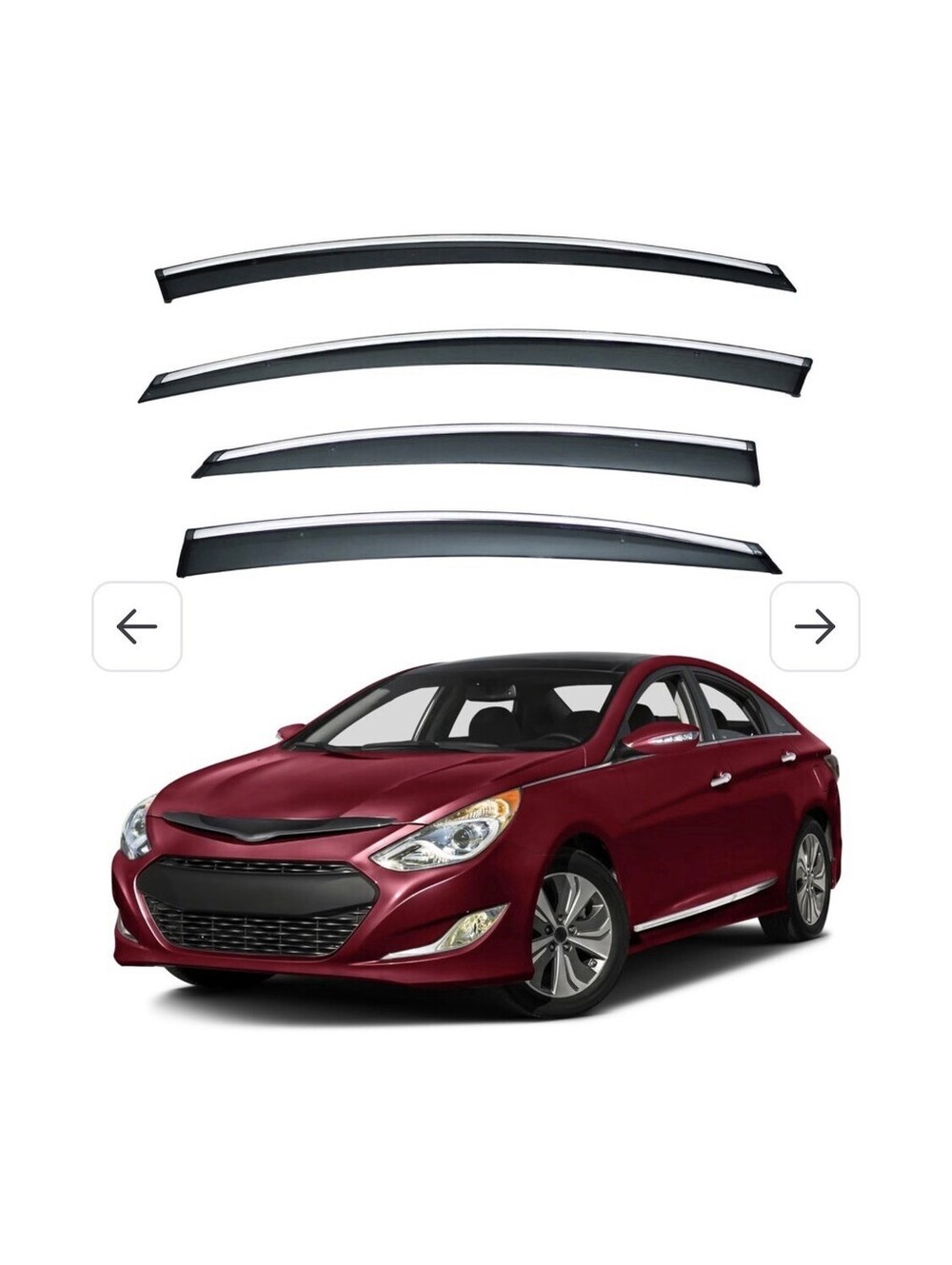 LQQDP 4pcs Window Visors Rain Guards for 11-14 Sonata i45 YF 2015 Hybrid
